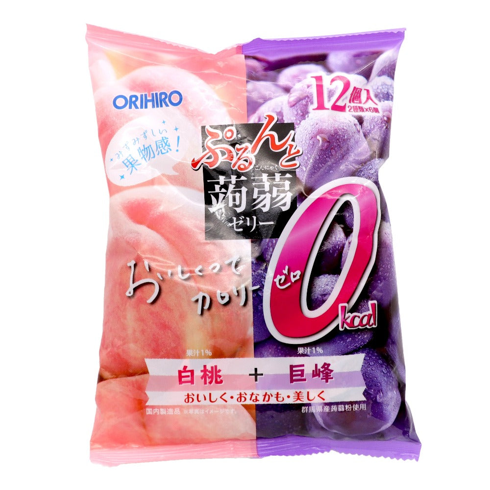 Orihiro 零卡蒟蒻果凍 白桃 + 巨峰
