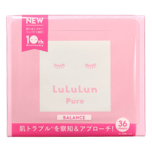 LuLuLun Pure粉 平衡化妝水面膜 36 枚