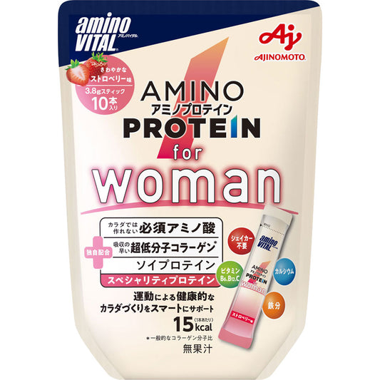 AJINOMOTO-氨基酸蛋白質補充品 (女性用草莓口味)