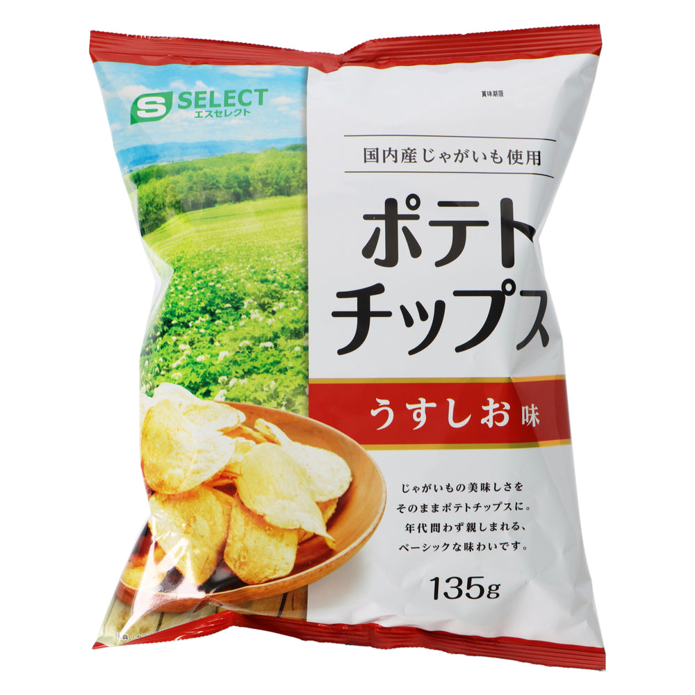 【S-SELECT】薯片 薄鹽 135g