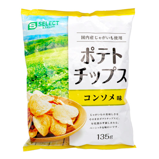 【S-SELECT】洋芋片 雞湯味 135g