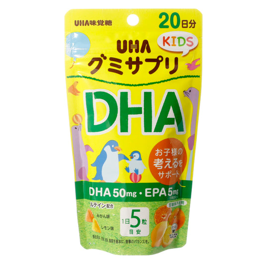 UHA 味覺糖 KIDS營養補充 DHA 20 天 100 片