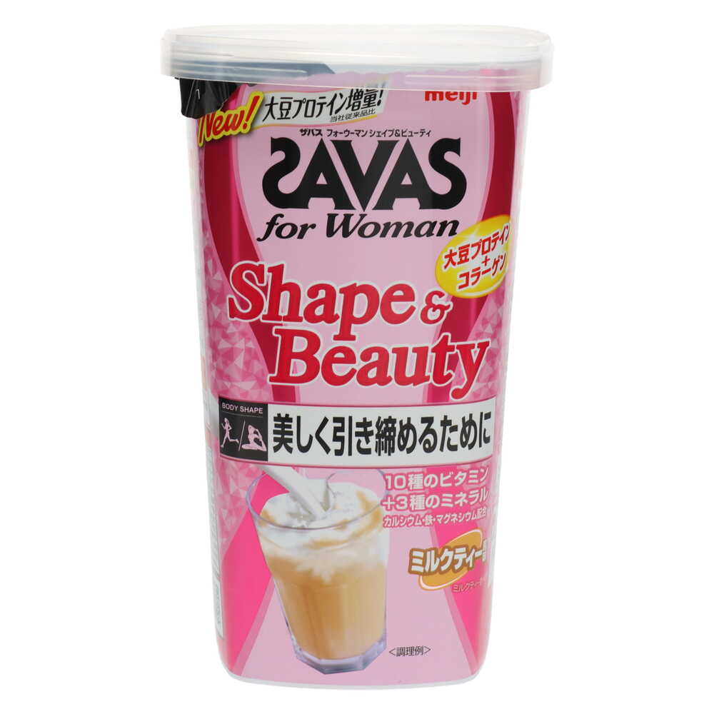 【明治 SAVAS 匝巴斯 】 女性專用 瘦身&美容 奶茶風味 12回 252g
