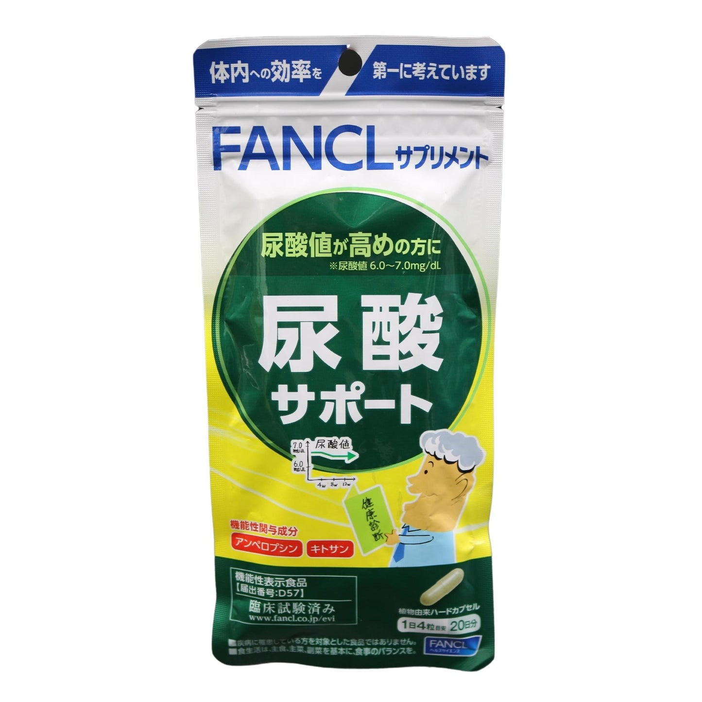 【FANCL 芳珂】尿酸調節－20日份(80粒入)