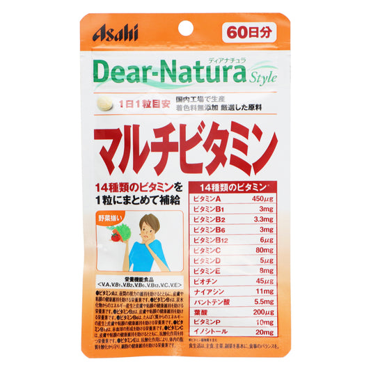 【Asahi 朝日】Dear-Natura Style 綜合維他命 60 粒