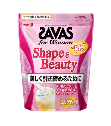 明治SAVAS 女性專用美體增肌大豆蛋白粉(奶茶口味)　900g